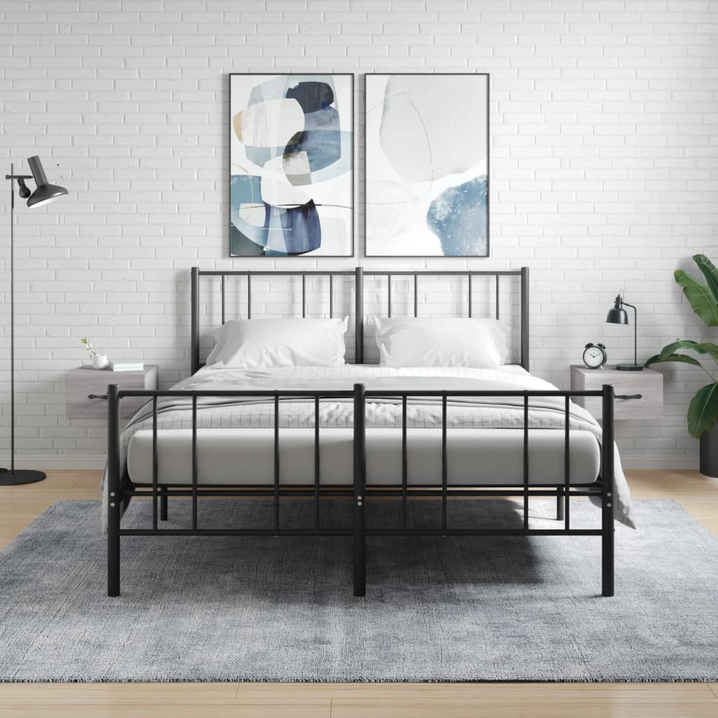 Nachtkastjes 2 st wandgemonteerd 35x35x20 cm grijs sonoma eiken is nu te koop bij PeponiXL, paradijselijk wonen!