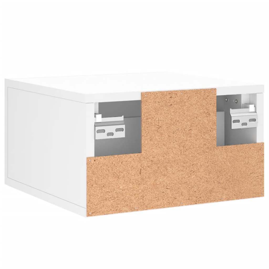 Nachtkastje wandgemonteerd 35x35x20 cm wit is nu te koop bij PeponiXL, paradijselijk wonen!