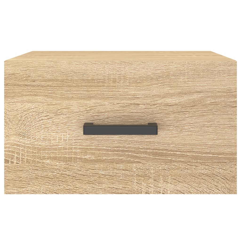 Nachtkastjes 2 st wandgemonteerd 35x35x20 cm sonoma eikenkleur is nu te koop bij PeponiXL, paradijselijk wonen!