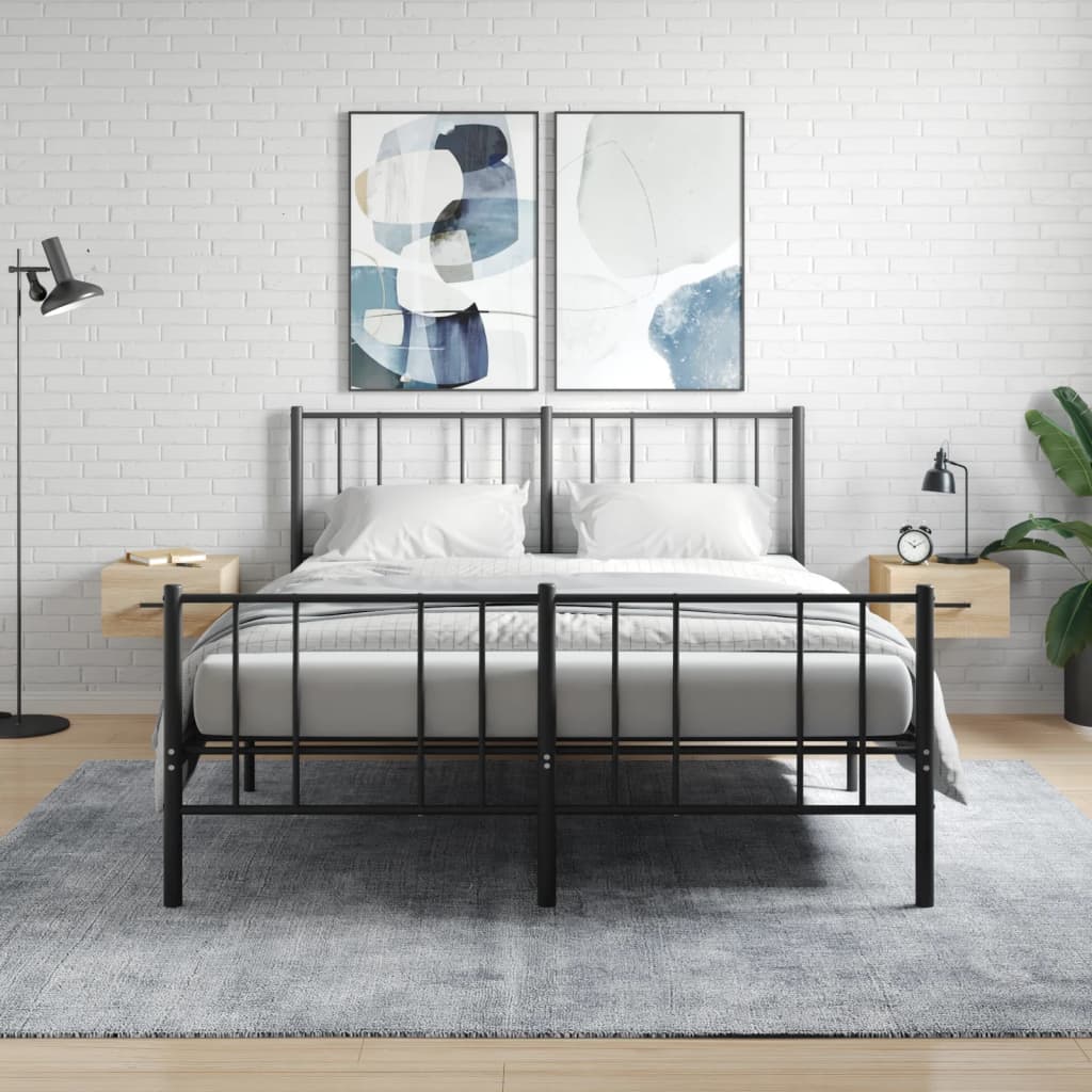 Nachtkastjes 2 st wandgemonteerd 35x35x20 cm sonoma eikenkleur is nu te koop bij PeponiXL, paradijselijk wonen!