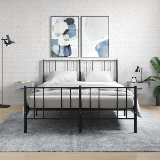 Nachtkastjes 2 st wandgemonteerd 35x35x20 cm betongrijs is nu te koop bij PeponiXL, paradijselijk wonen!