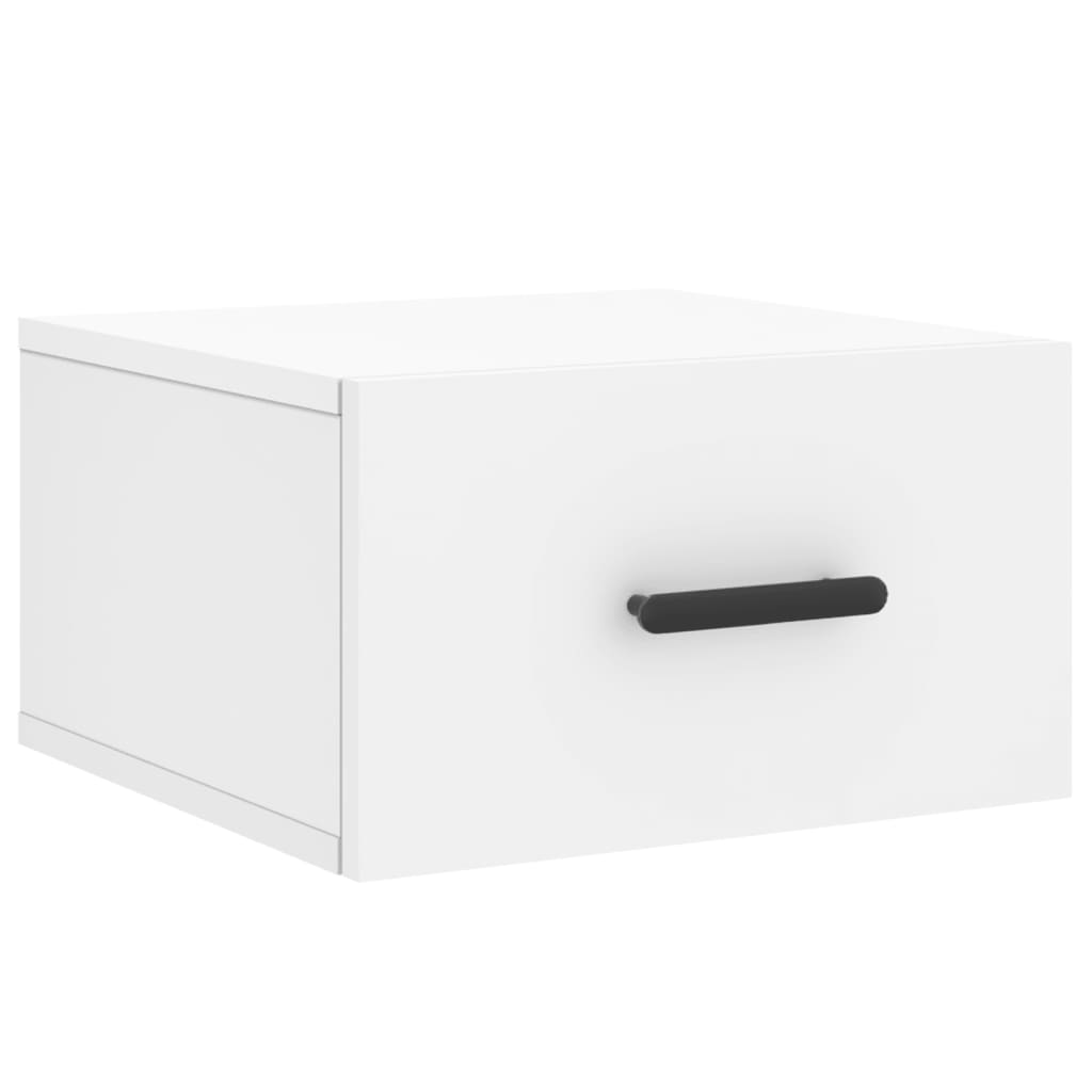 Nachtkastjes 2 st wandgemonteerd 35x35x20 cm wit is nu te koop bij PeponiXL, paradijselijk wonen!