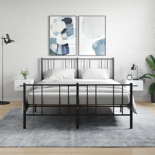 Nachtkastjes 2 st wandgemonteerd 35x35x20 cm wit is nu te koop bij PeponiXL, paradijselijk wonen!