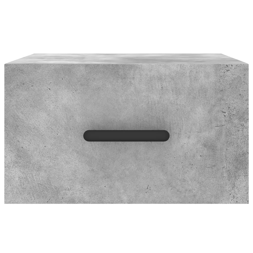 Nachtkastje wandgemonteerd 35x35x20 cm betongrijs is nu te koop bij PeponiXL, paradijselijk wonen!