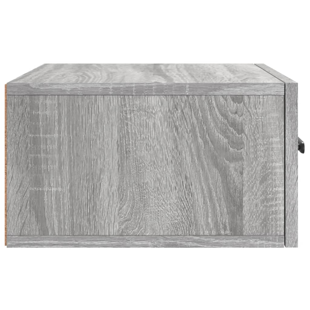 Nachtkastje wandgemonteerd 35x35x20 cm grijs sonoma eikenkleur is nu te koop bij PeponiXL, paradijselijk wonen!