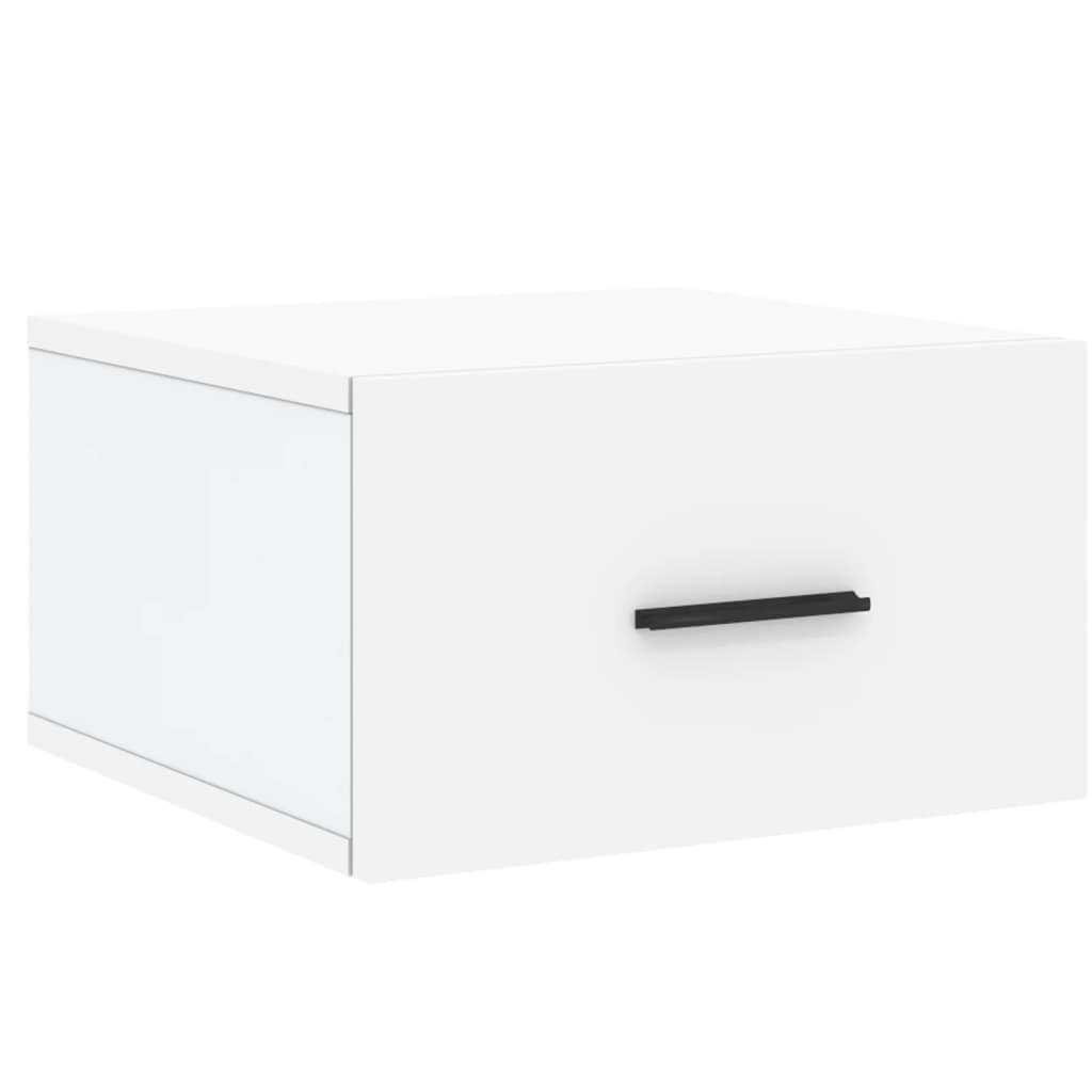 Nachtkastjes 2 st wandgemonteerd 35x35x20 cm wit is nu te koop bij PeponiXL, paradijselijk wonen!