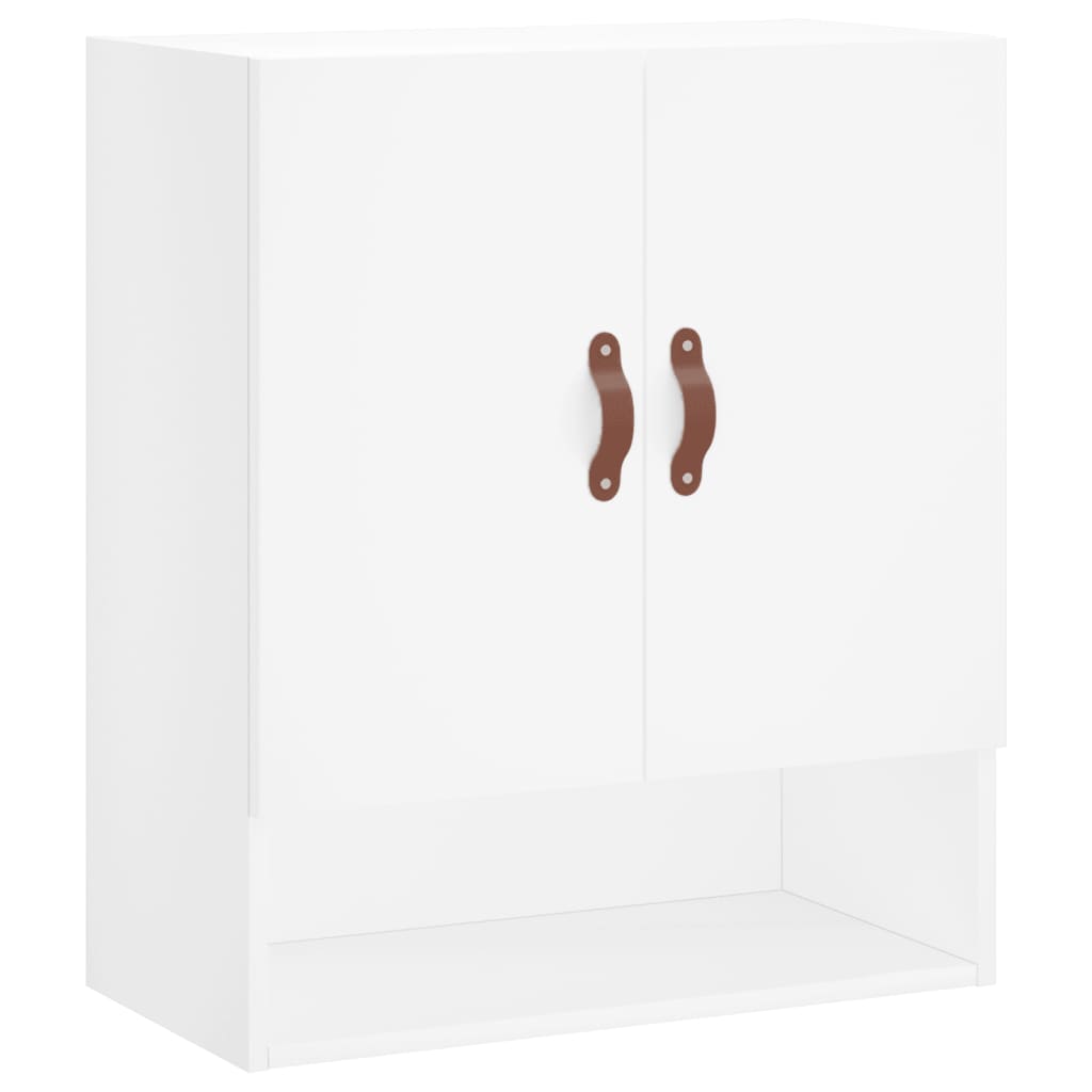 Wandkast 60x31x70 cm bewerkt hout wit is nu te koop bij PeponiXL, paradijselijk wonen!