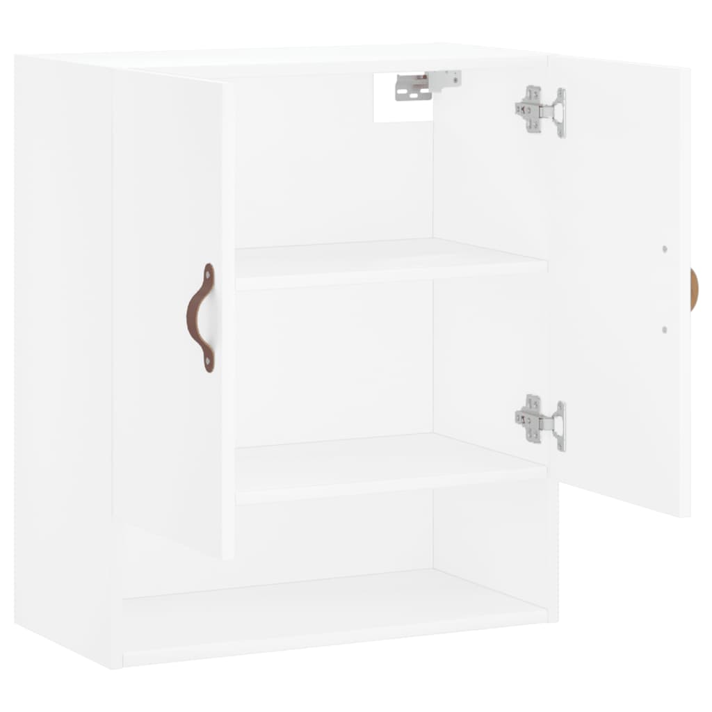 Wandkast 60x31x70 cm bewerkt hout wit is nu te koop bij PeponiXL, paradijselijk wonen!