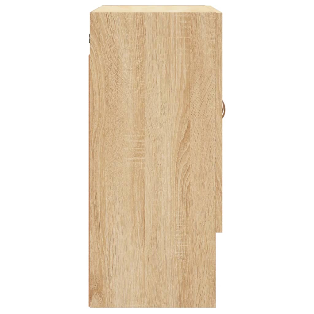 Wandkast 60x31x70 cm bewerkt hout sonoma eikenkleurig is nu te koop bij PeponiXL, paradijselijk wonen!