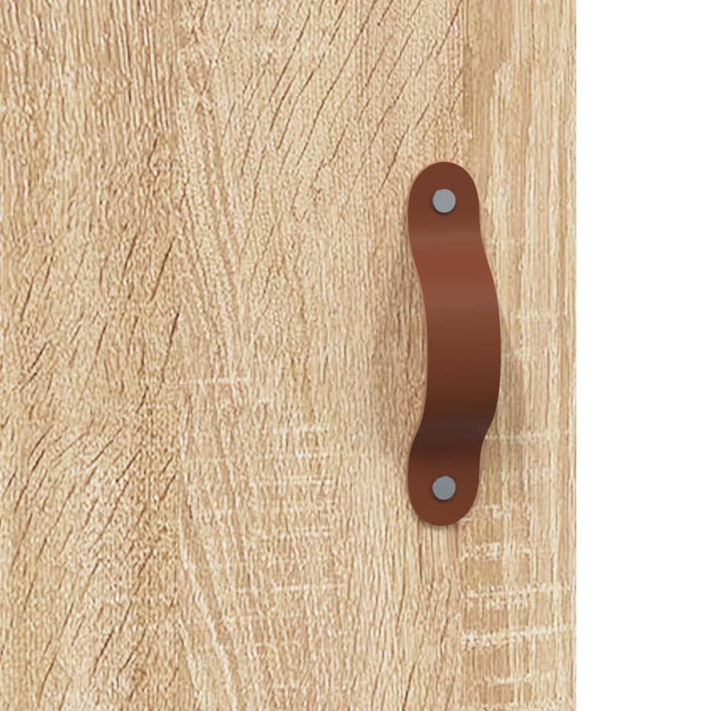 Wandkast 60x31x70 cm bewerkt hout sonoma eikenkleurig is nu te koop bij PeponiXL, paradijselijk wonen!