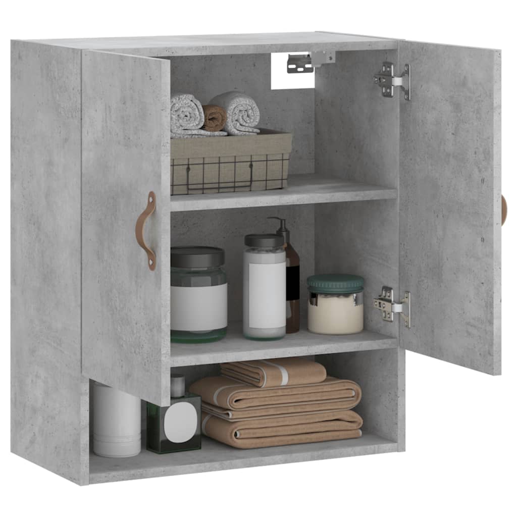 Wandkast 60x31x70 cm bewerkt hout betongrijs is nu te koop bij PeponiXL, paradijselijk wonen!
