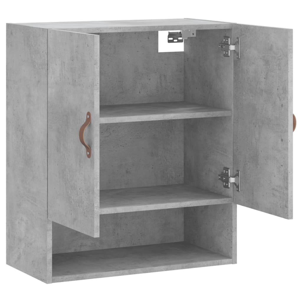 Wandkast 60x31x70 cm bewerkt hout betongrijs is nu te koop bij PeponiXL, paradijselijk wonen!