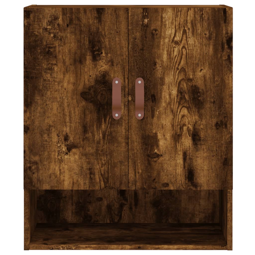 Wandkast 60x31x70 cm bewerkt hout gerookt eikenkleurig is nu te koop bij PeponiXL, paradijselijk wonen!