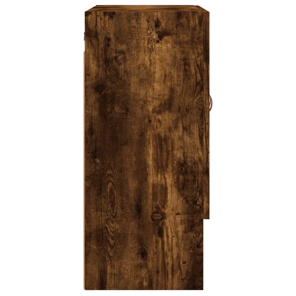 Wandkast 60x31x70 cm bewerkt hout gerookt eikenkleurig is nu te koop bij PeponiXL, paradijselijk wonen!