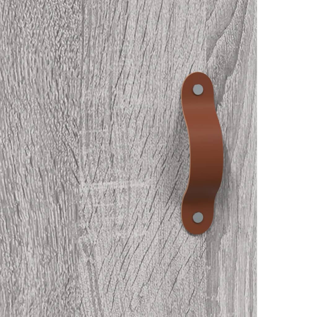 Wandkast 60x31x70 cm bewerkt hout grijs sonoma eikenkleurig is nu te koop bij PeponiXL, paradijselijk wonen!