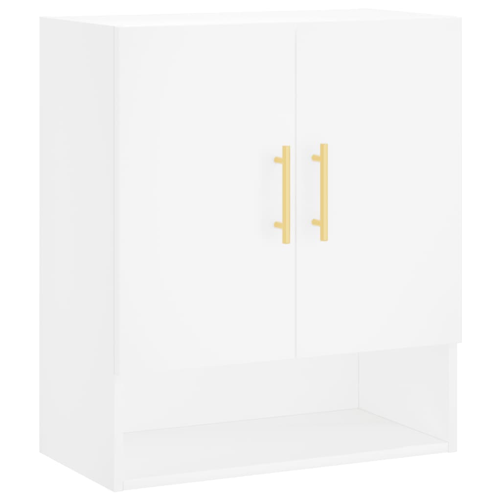 Wandkast 60x31x70 cm bewerkt hout wit is nu te koop bij PeponiXL, paradijselijk wonen!