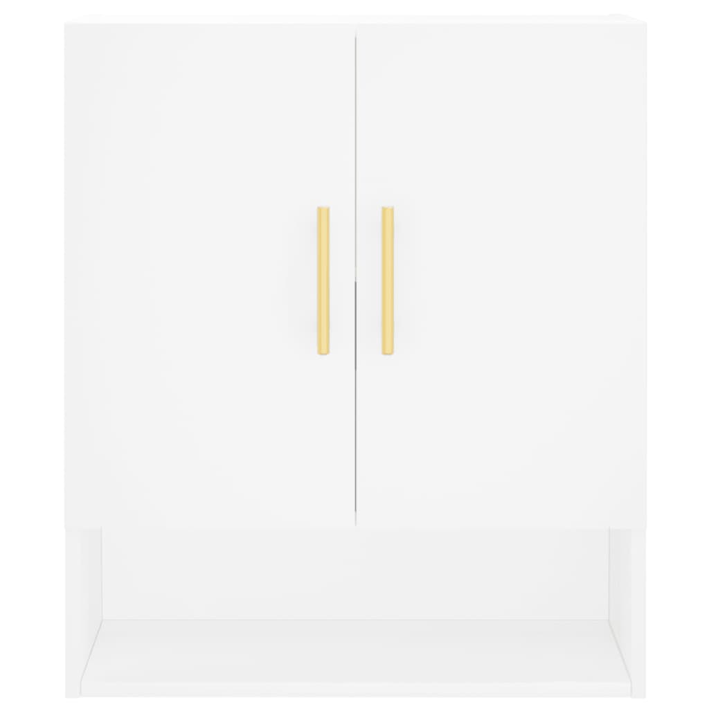 Wandkast 60x31x70 cm bewerkt hout wit is nu te koop bij PeponiXL, paradijselijk wonen!