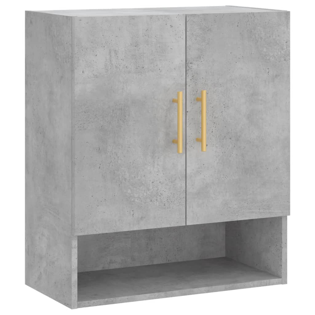 Wandkast 60x31x70 cm bewerkt hout betongrijs is nu te koop bij PeponiXL, paradijselijk wonen!