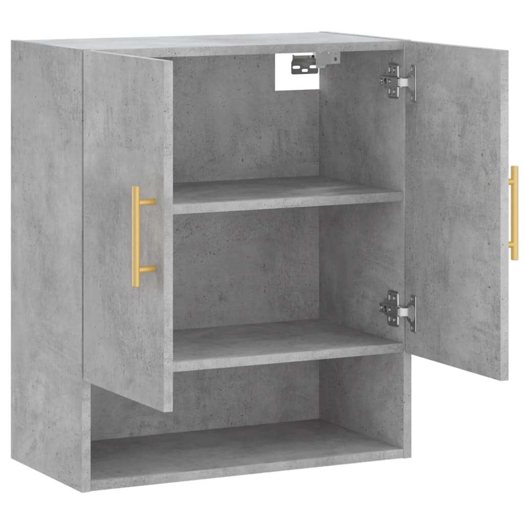 Wandkast 60x31x70 cm bewerkt hout betongrijs is nu te koop bij PeponiXL, paradijselijk wonen!