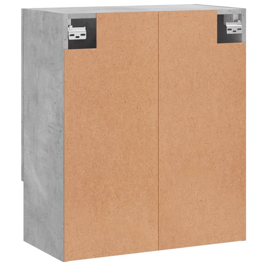 Wandkast 60x31x70 cm bewerkt hout betongrijs is nu te koop bij PeponiXL, paradijselijk wonen!