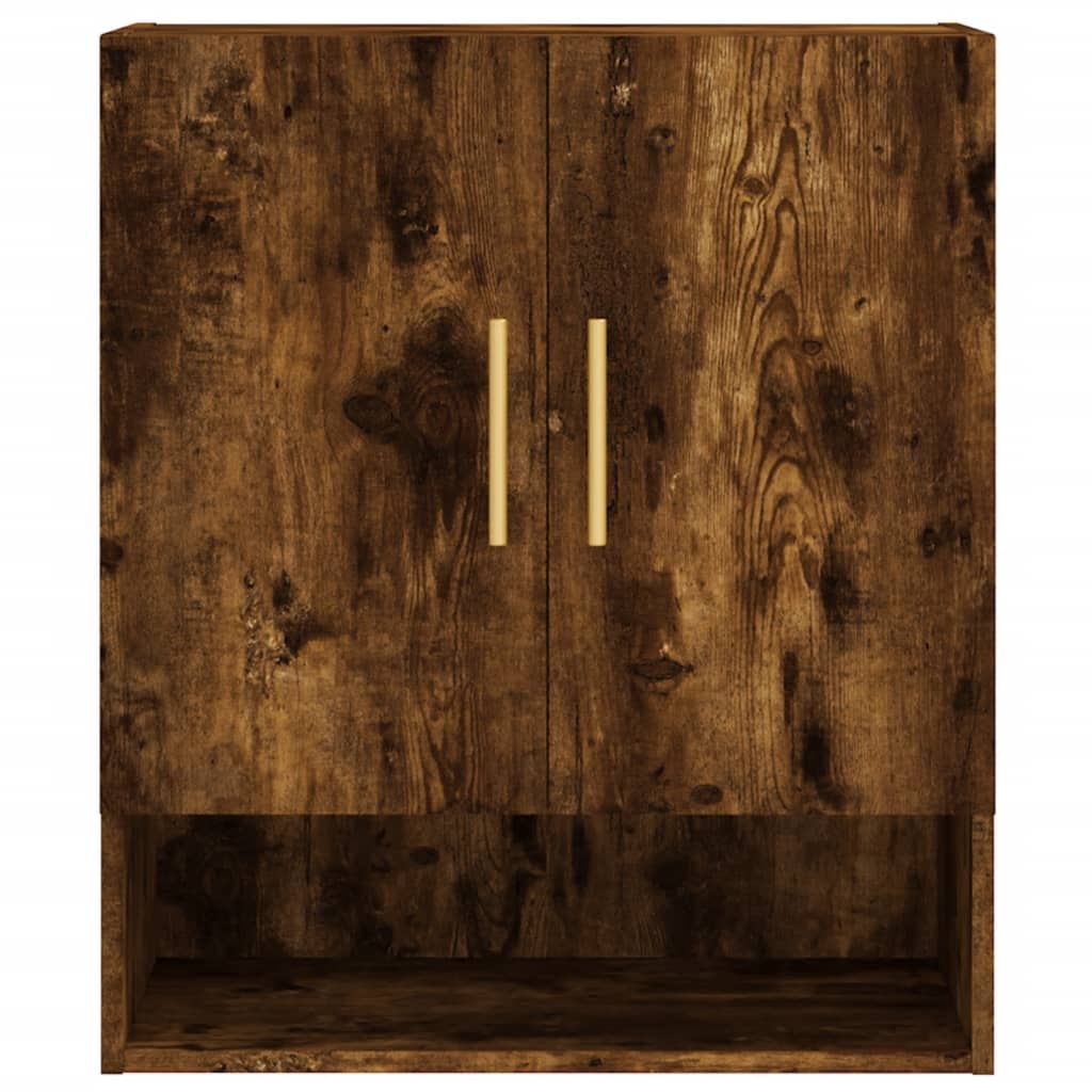 Wandkast 60x31x70 cm bewerkt hout gerookt eikenkleurig is nu te koop bij PeponiXL, paradijselijk wonen!