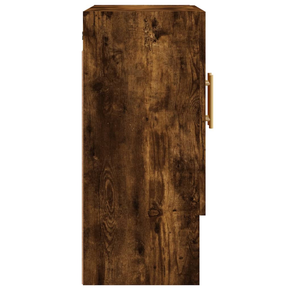Wandkast 60x31x70 cm bewerkt hout gerookt eikenkleurig is nu te koop bij PeponiXL, paradijselijk wonen!