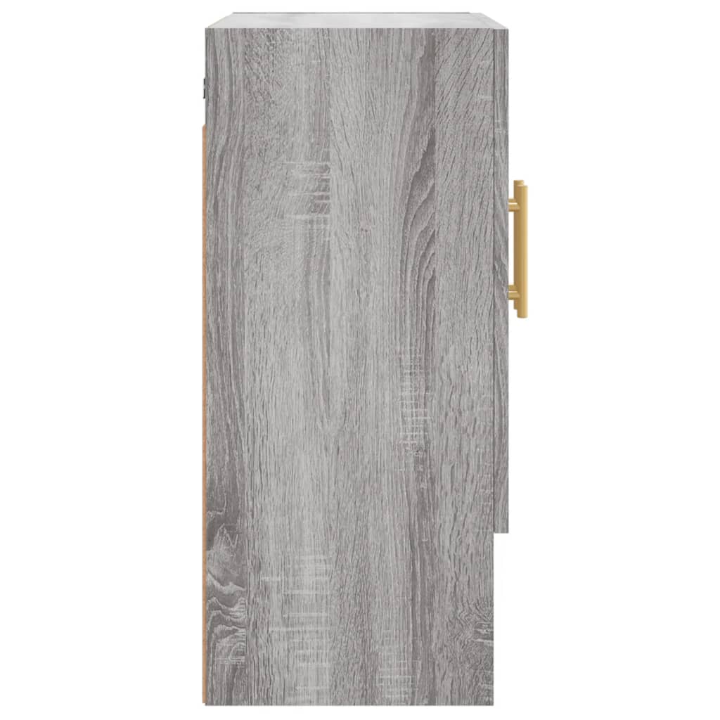 Wandkast 60x31x70 cm bewerkt hout grijs sonoma eikenkleurig is nu te koop bij PeponiXL, paradijselijk wonen!