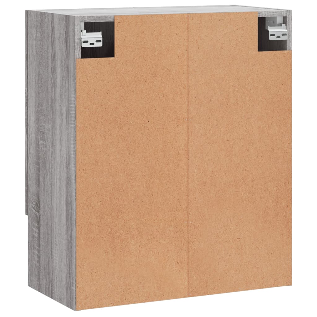 Wandkast 60x31x70 cm bewerkt hout grijs sonoma eikenkleurig is nu te koop bij PeponiXL, paradijselijk wonen!