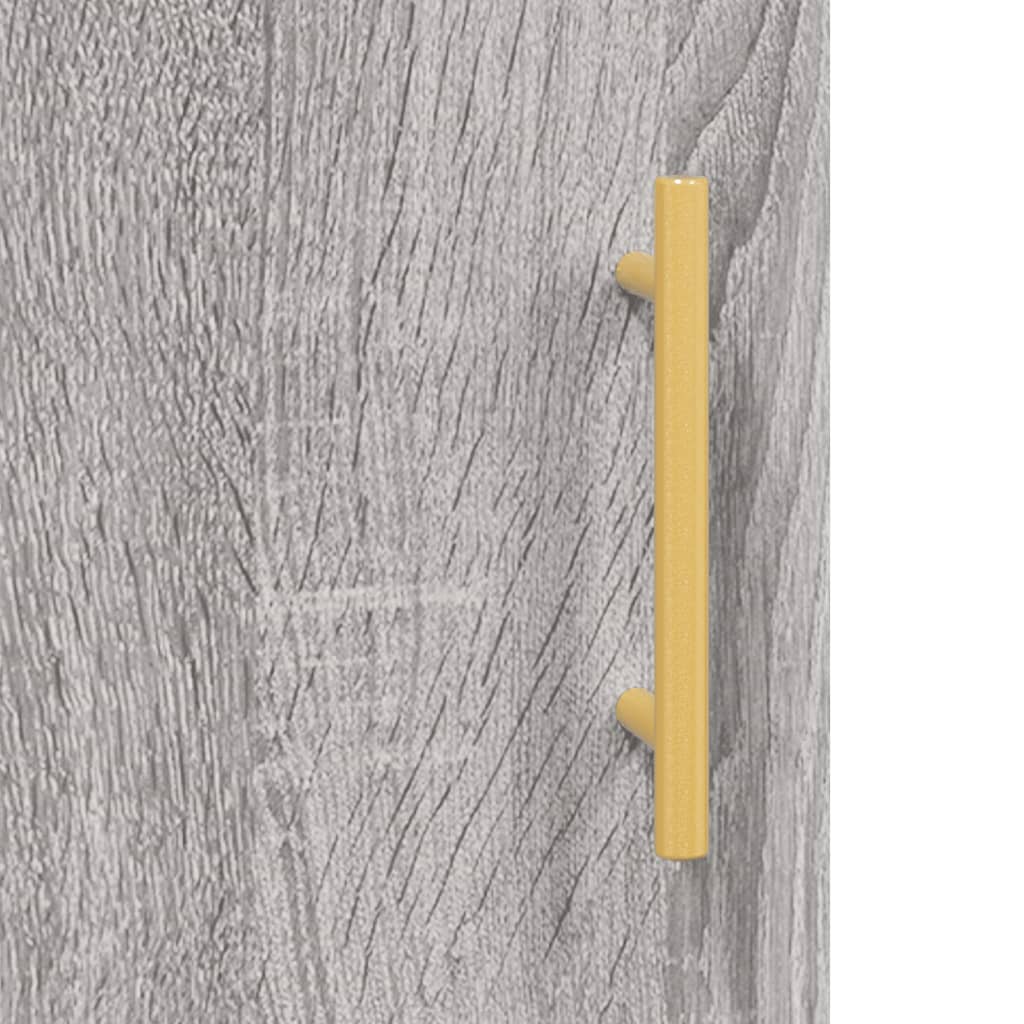 Wandkast 60x31x70 cm bewerkt hout grijs sonoma eikenkleurig is nu te koop bij PeponiXL, paradijselijk wonen!
