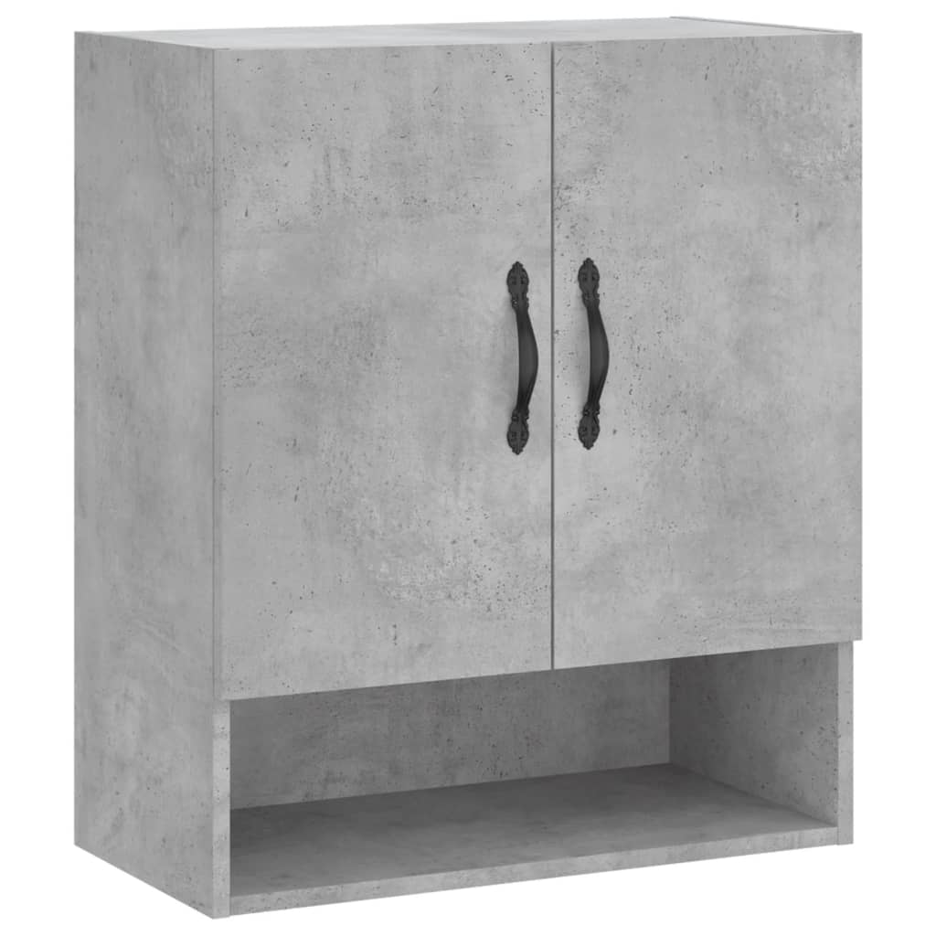 Wandkast 60x31x70 cm bewerkt hout betongrijs is nu te koop bij PeponiXL, paradijselijk wonen!