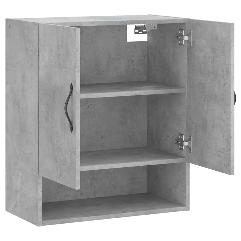 Wandkast 60x31x70 cm bewerkt hout betongrijs is nu te koop bij PeponiXL, paradijselijk wonen!