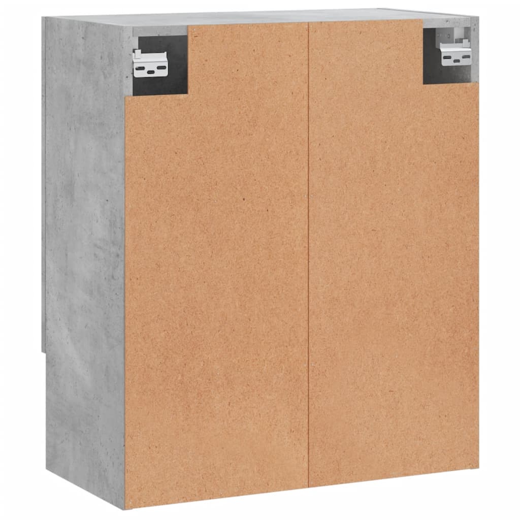 Wandkast 60x31x70 cm bewerkt hout betongrijs is nu te koop bij PeponiXL, paradijselijk wonen!