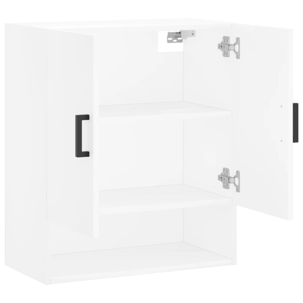 Wandkast 60x31x70 cm bewerkt hout wit is nu te koop bij PeponiXL, paradijselijk wonen!