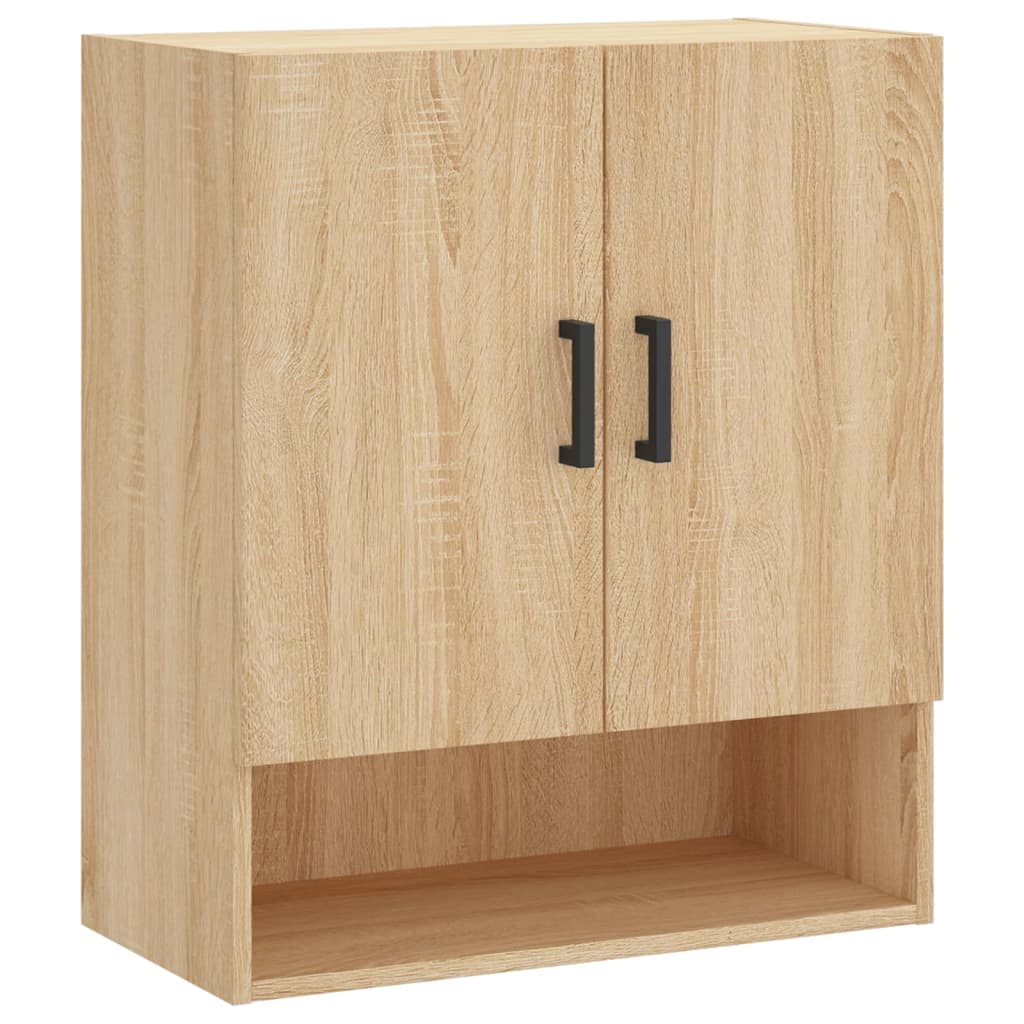Wandkast 60x31x70 cm bewerkt hout sonoma eikenkleurig is nu te koop bij PeponiXL, paradijselijk wonen!
