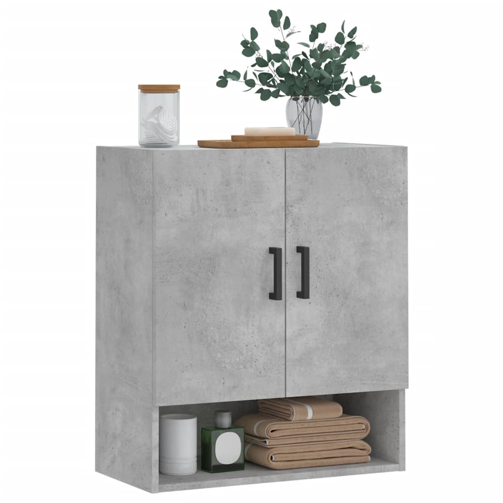 Wandkast 60x31x70 cm bewerkt hout betongrijs is nu te koop bij PeponiXL, paradijselijk wonen!