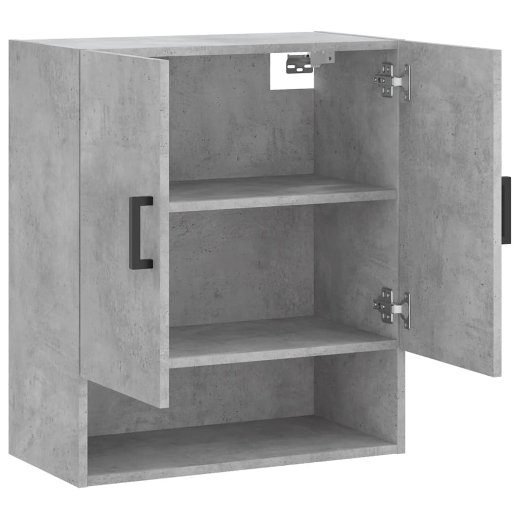 Wandkast 60x31x70 cm bewerkt hout betongrijs is nu te koop bij PeponiXL, paradijselijk wonen!