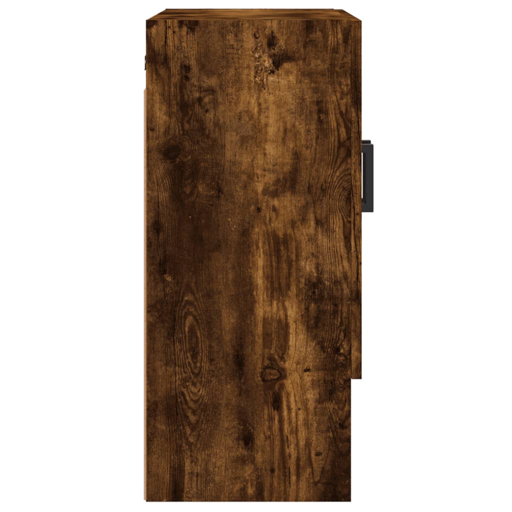 Wandkast 60x31x70 cm bewerkt hout gerookt eikenkleurig is nu te koop bij PeponiXL, paradijselijk wonen!