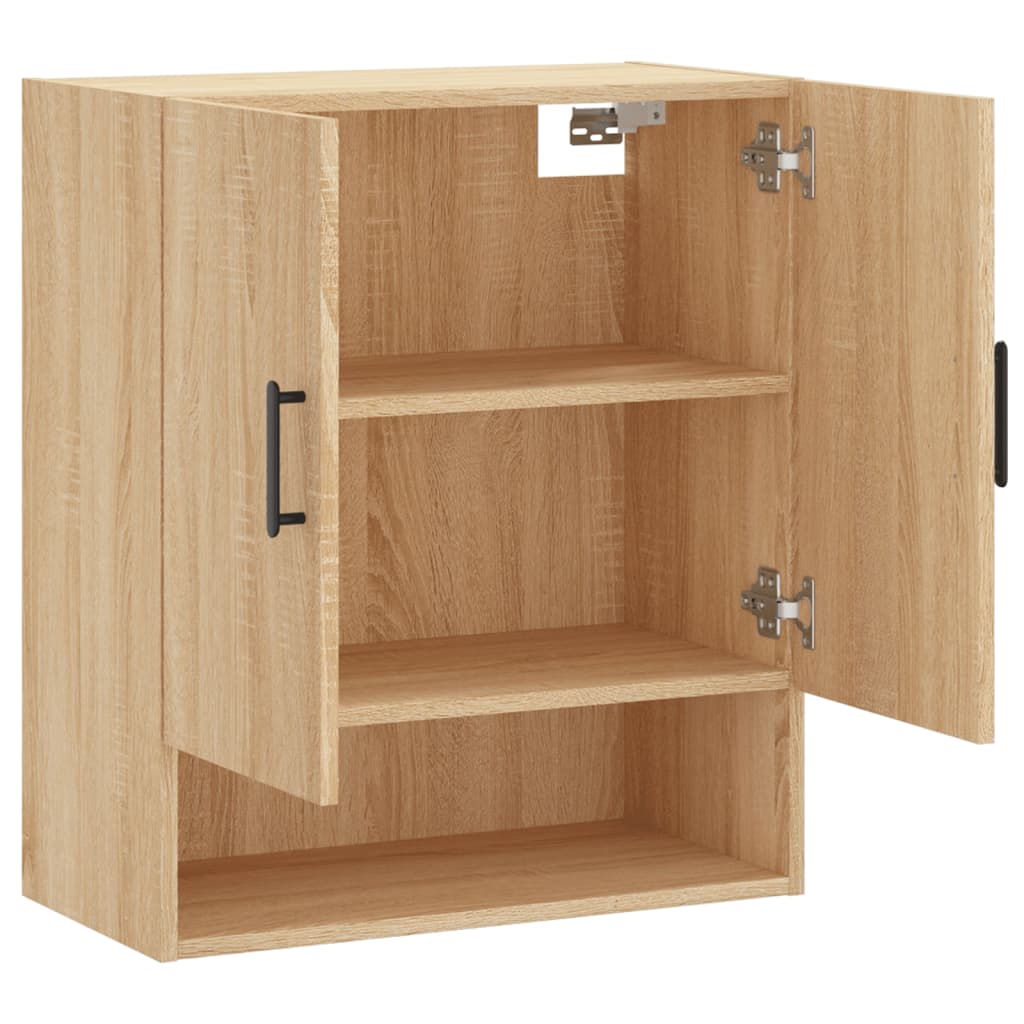 Wandkast 60x31x70 cm bewerkt hout sonoma eikenkleurig is nu te koop bij PeponiXL, paradijselijk wonen!
