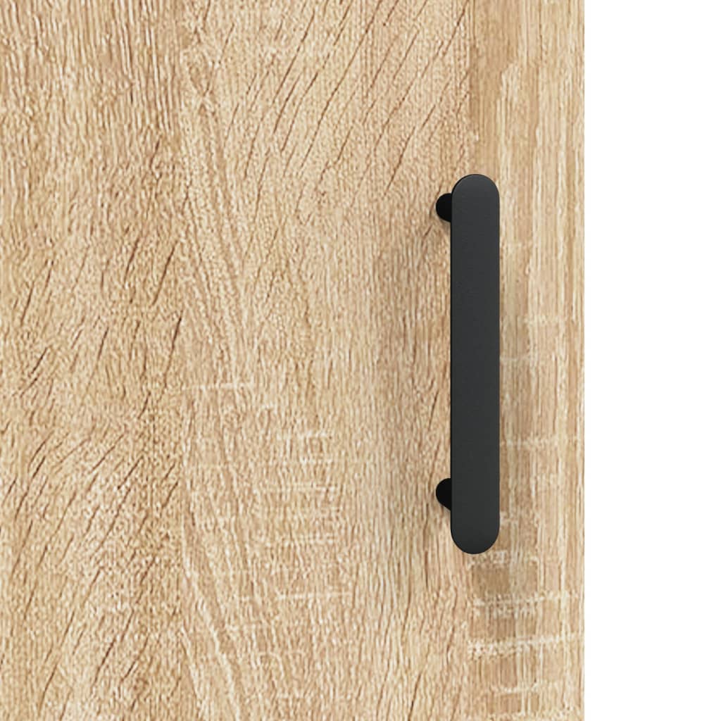 Wandkast 60x31x70 cm bewerkt hout sonoma eikenkleurig is nu te koop bij PeponiXL, paradijselijk wonen!