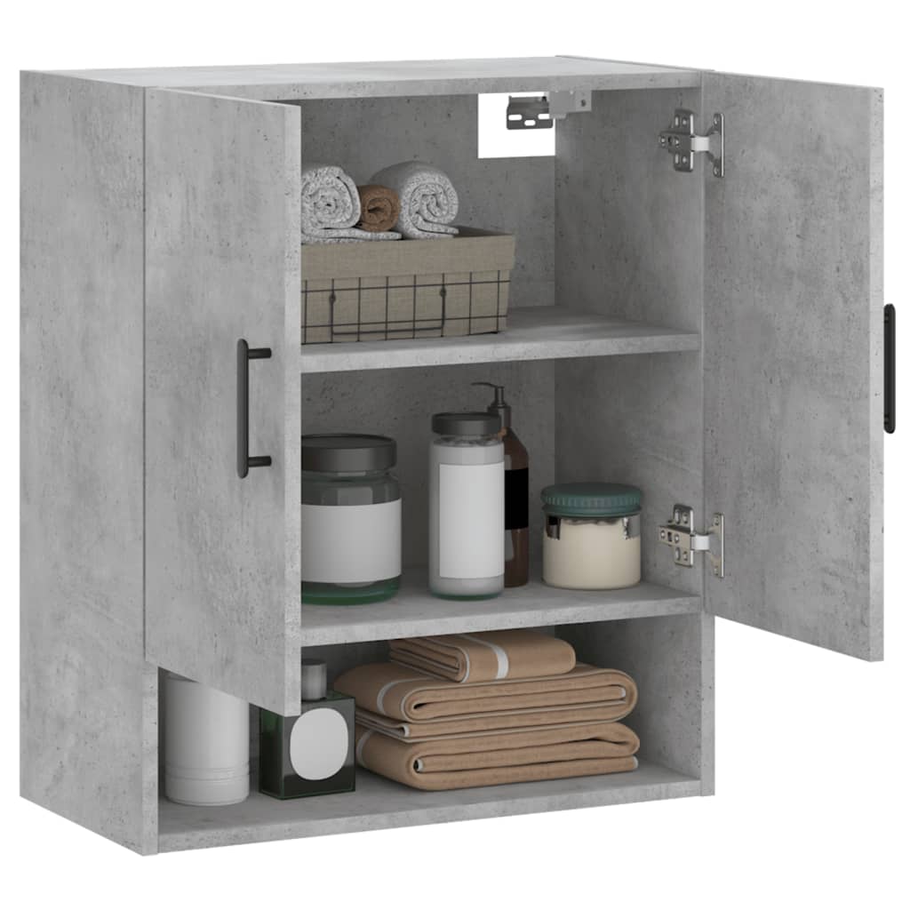 Wandkast 60x31x70 cm bewerkt hout betongrijs is nu te koop bij PeponiXL, paradijselijk wonen!