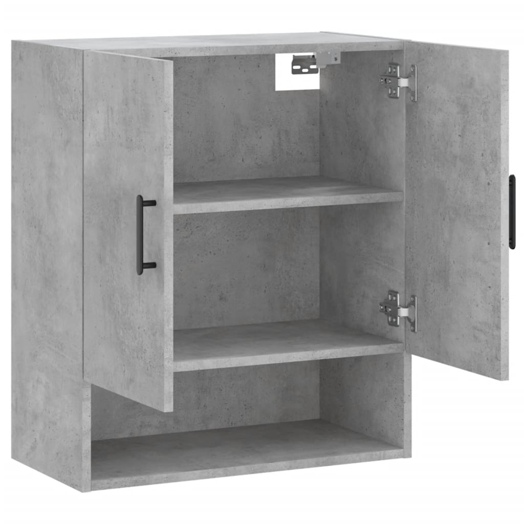 Wandkast 60x31x70 cm bewerkt hout betongrijs is nu te koop bij PeponiXL, paradijselijk wonen!