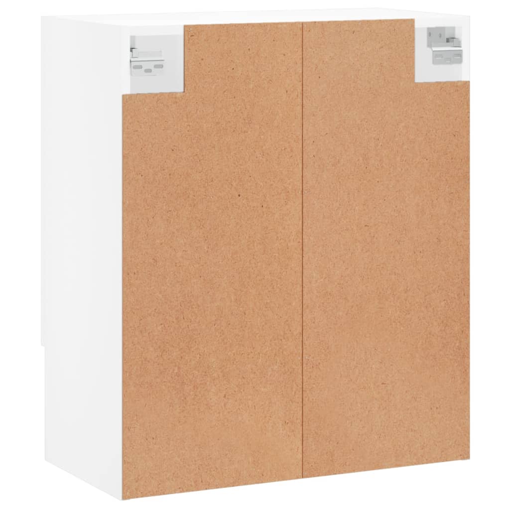 Wandkast 60x31x70 cm bewerkt hout wit is nu te koop bij PeponiXL, paradijselijk wonen!