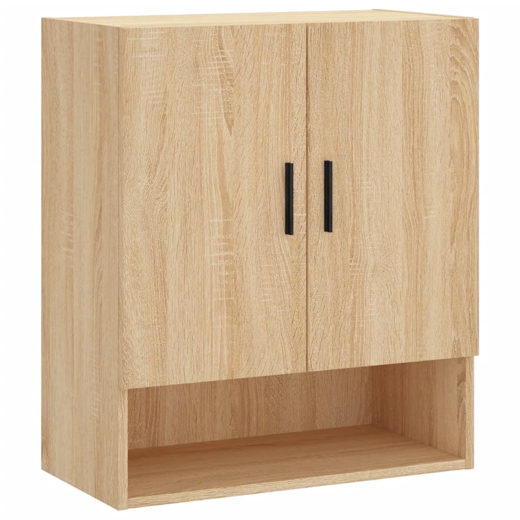 Wandkast 60x31x70 cm bewerkt hout sonoma eikenkleurig is nu te koop bij PeponiXL, paradijselijk wonen!