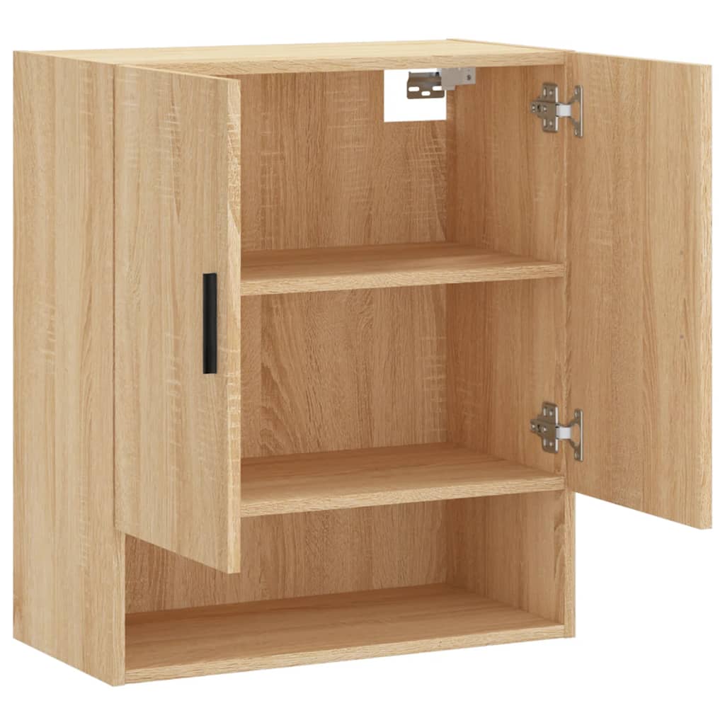 Wandkast 60x31x70 cm bewerkt hout sonoma eikenkleurig is nu te koop bij PeponiXL, paradijselijk wonen!