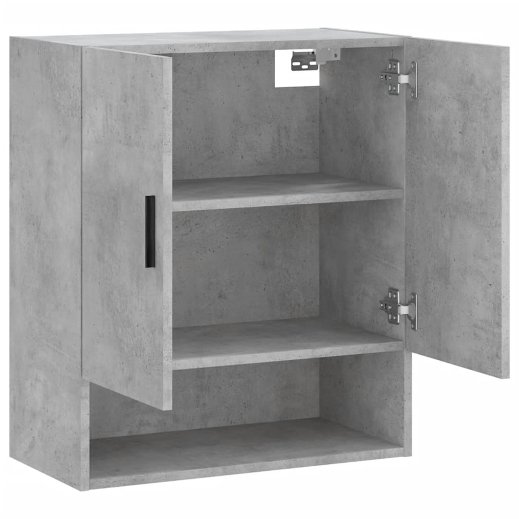 Wandkast 60x31x70 cm bewerkt hout betongrijs is nu te koop bij PeponiXL, paradijselijk wonen!