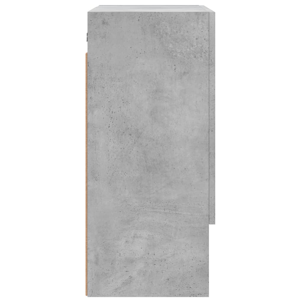 Wandkast 60x31x70 cm bewerkt hout betongrijs is nu te koop bij PeponiXL, paradijselijk wonen!