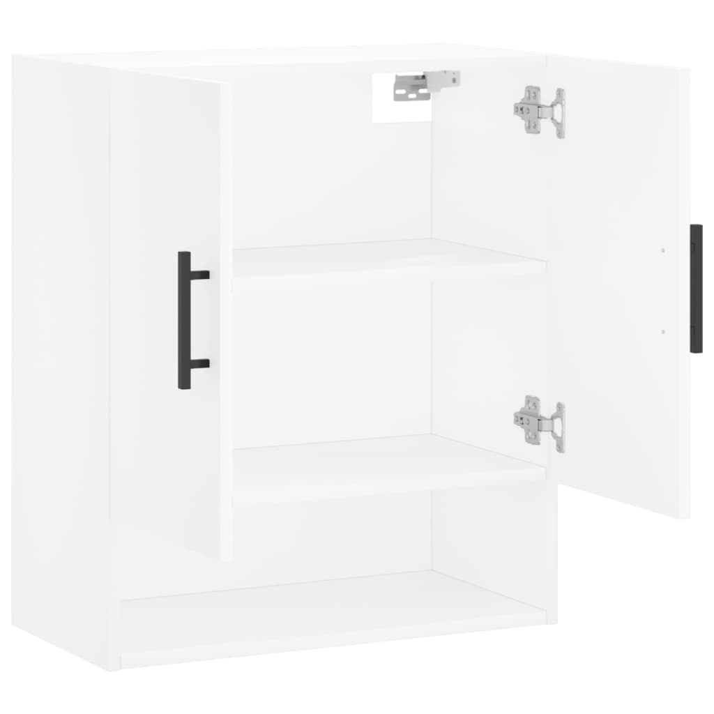 Wandkast 60x31x70 cm bewerkt hout wit is nu te koop bij PeponiXL, paradijselijk wonen!