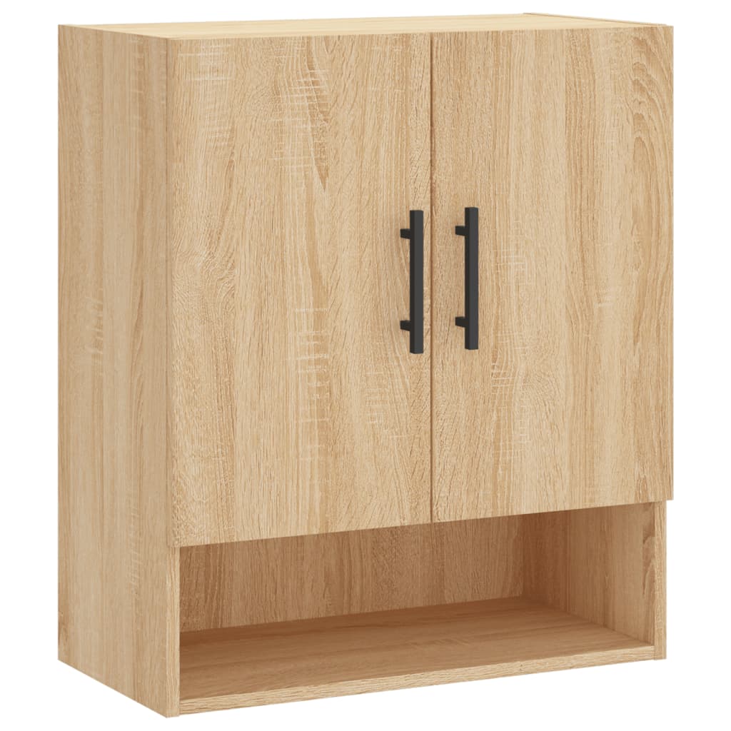 Wandkast 60x31x70 cm bewerkt hout sonoma eikenkleurig is nu te koop bij PeponiXL, paradijselijk wonen!