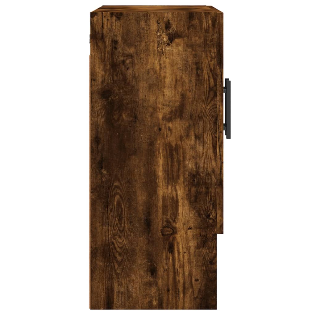 Wandkast 60x31x70 cm bewerkt hout gerookt eikenkleurig is nu te koop bij PeponiXL, paradijselijk wonen!