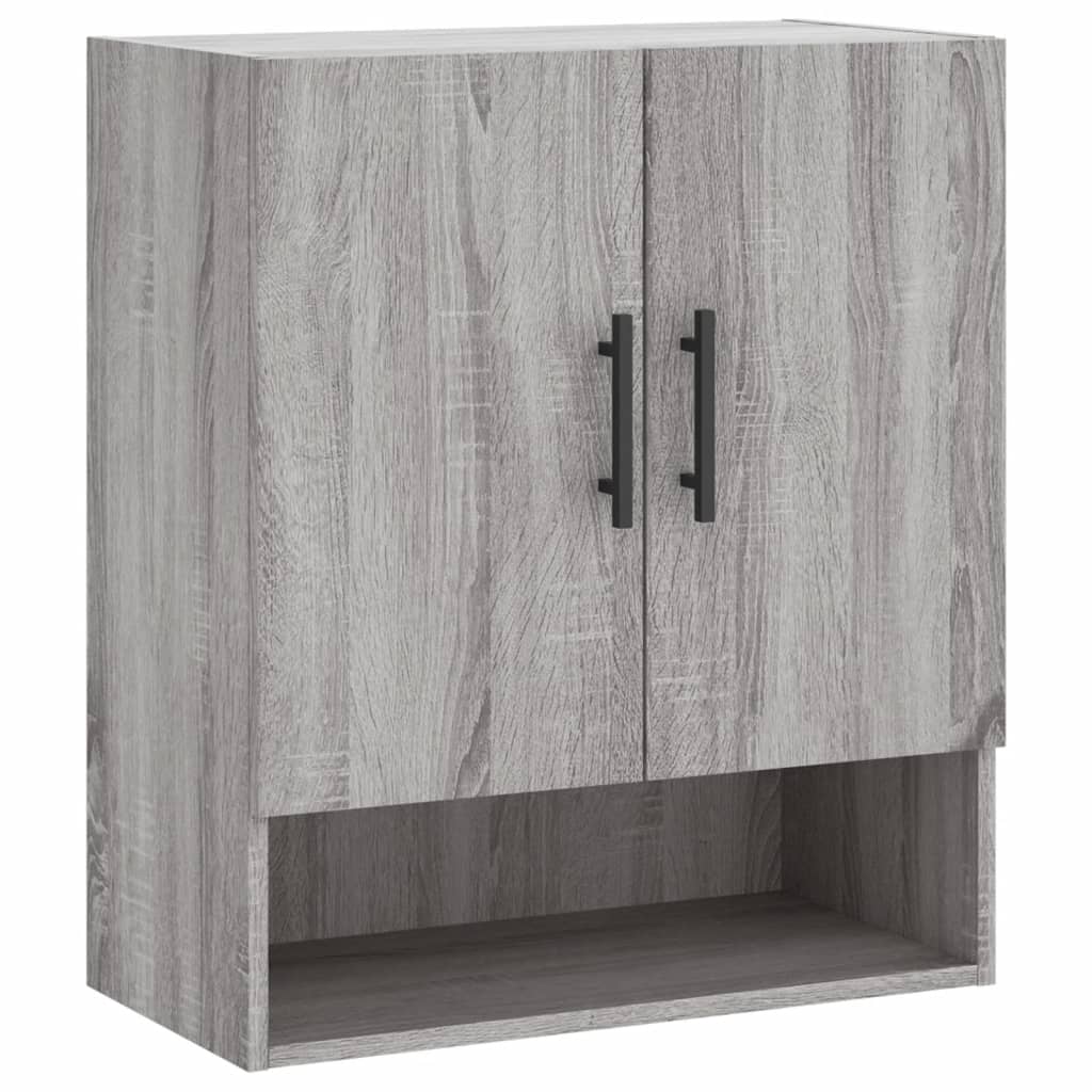 Wandkast 60x31x70 cm bewerkt hout grijs sonoma eikenkleurig is nu te koop bij PeponiXL, paradijselijk wonen!